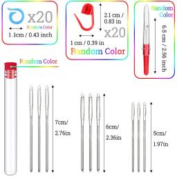 Imzay 96 pçs conjunto de ganchos de crochê com caixa de armazenamento de agulha de tricô kit de agulhas de tricô diy ferramenta de tecelagem conjunto de acessórios para iniciante - Image 2