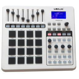 Worlde-Portátil USB MIDI Teclado Controlador, Mini MIDI Pad Controller, 16 Almofadas de Tambor com Cabo USB, PANDA200 - Image 2