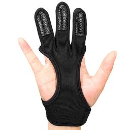 Luvas de arqueria de couro, luva de proteção para tiro com arco - Image 2