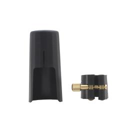 Clarinete ABS Mouthpiece Capa com Fivela De Metal, Tampa De Proteção, Braçadeira De Couro Clipe, Acessórios Para Instrumentos De Sopros e Peças - Image 4