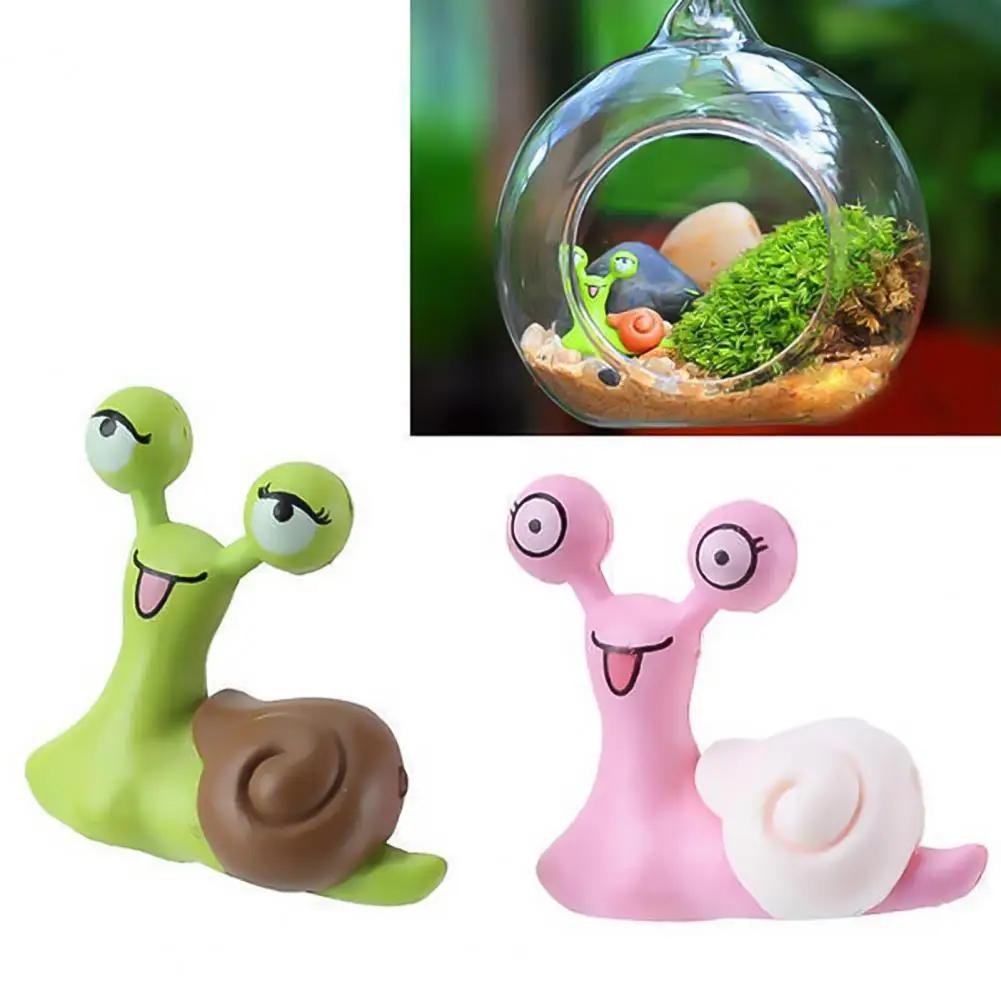 Mini Caracóis para Decoração Dollhouse, Micro Paisagem, Acessórios Bonsai, Enfeites De Jardim, Figurinha De Fadas, Brinquedos, Decoração De Fadas, 2PCs - Image 1
