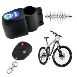 Bicicleta bicicleta anti-roubo segurança alarme bloqueio som alerta com controle remoto ciclismo cadeado anti-roubo dispositivo acessórios - Image 1