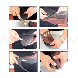 Solas de borracha para reparo de sapatos para homens, sola de couro, antiderrapante, aderência do solo, meias solas, substituição DIY, almofadas do salto antepé - Image 5