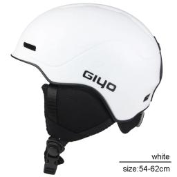 Unisex super leve capacete de esqui portátil, veludo ABS branco, proteção de segurança para a cabeça, integrado, quente, equitação, inverno, 2024 - Image 1