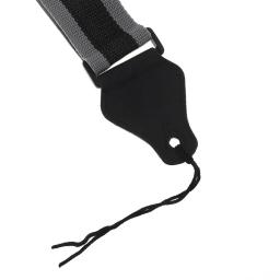 Correia de guitarra ajustável de nylon, 80-130cm, suporte de palheta, com 3 palhetas, presente grátis - Image 5