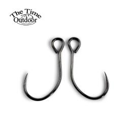 O Tempo-Barbless Único Crankbaits Gancho, Aço Carbono Alto, Big Eye Lure Ganchos, Bass Trout Pike Pesca, #4, 6, 8, 100Pcs - Image 4