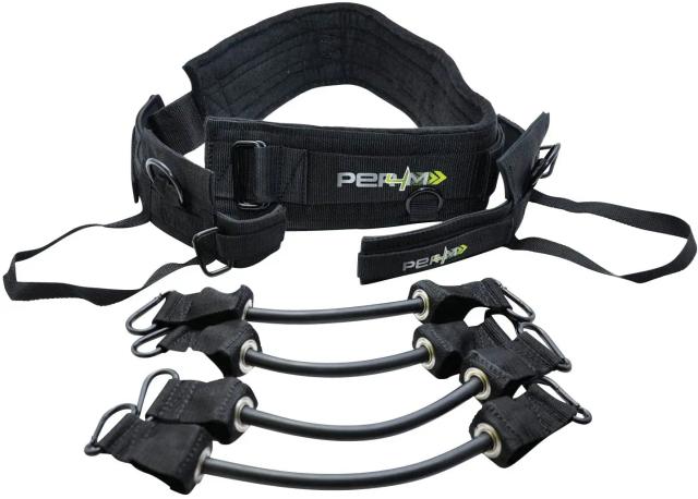 Conjunto de Bandas de Resistência para Treinamento de Salto Vertical, Força e Agilidade com Cinto Elástico e Corda de Puxar