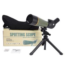Luneta super 20-60x80 com tripé, hd 80mm, grande, objetivo, óptico, acampamento ao ar livre, observação de pássaros, telescópio monocular - Image 4