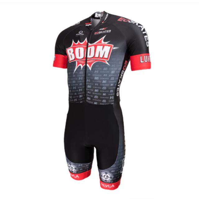 Skinsuit Aerodinâmico Hunter Inline para Ciclismo Masculino - Roupas de Verão com Manga Curta para Performance e Conforto na Corrida e Skate
