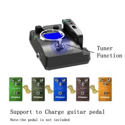 Sistema de guitarra sem fio Aroma, Função Afinador Mudo para Baixo Elétrico, Receptor do Transmissor de Áudio Recarregável, 5.8G - Image 6