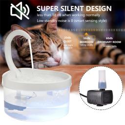 Bebedouro elétrico para animais de estimação, fonte automática para cães e gatos com luz led - Image 2