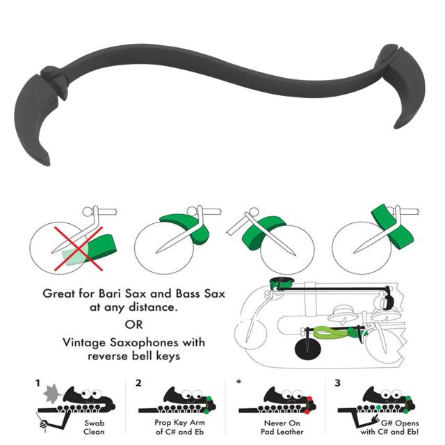 Ferramenta Antiadesiva de Silicone para Saxofone: Protetor de Teclas, Almofadas e Manutenção de Limpeza para Saxofones Alto e Tenor