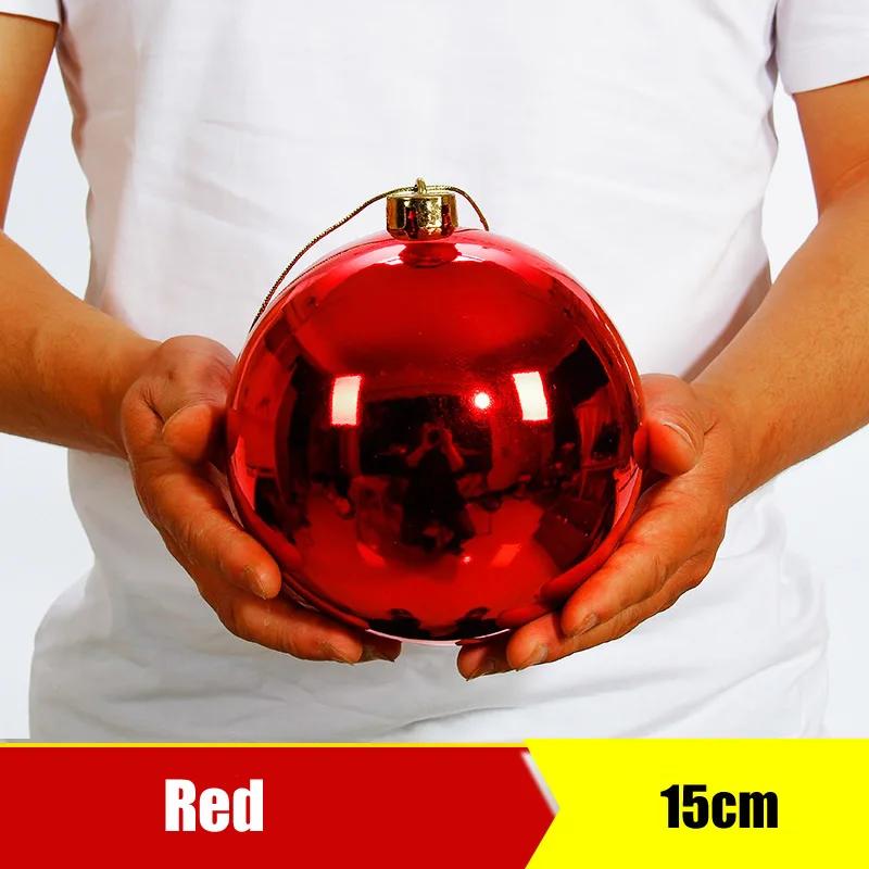 Bola de decoração para natal 1 peça, 150mm-250mm, ornamentos para pendurar árvore de natal, bola brilhante para casa, bar, festa, casamento, decoração de natal - Image 1