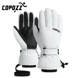 Copozz luvas de esqui de inverno das mulheres dos homens à prova dwaterproof água ultraleve luvas de snowboard motocicleta equitação neve manter quente luvas à prova de vento - Image 1