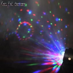 Luzes de festa bola de discoteca 7 cores led estroboscópio som ativado efeito de luzes de palco com controle remoto para dj aniversário natal casamento - Image 5