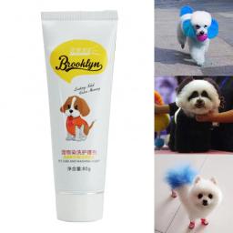 Cão tintura de cabelo creme bichon gato animal de estimação agente tingimento pomada grooming beleza suprimentos pet cabelo tingimento ferramenta - Image 5