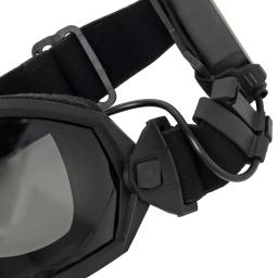 Ventilador tático óculos anti-nevoeiro sistema de ventilador bom impacto lente protetora intercambiável motor ciclismo paintball airsoft cs wargame - Image 3