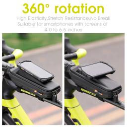West Biking-Bolsa de Bicicleta Multifuncional com Suporte Do Telefone, Frame Frontal, Tubo Superior, Impermeável, MTB Bike Bag, Acessórios De Ciclismo - Image 2