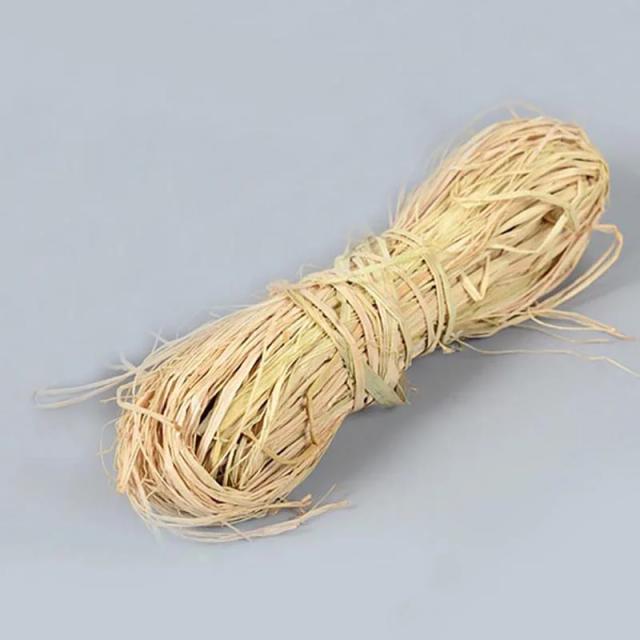 Corda de Raphia Natural para Convites de Casamento e Decoração de Festas de Natal - DIY 50g