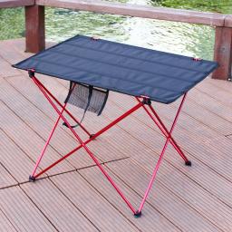 Mesa dobrável portátil de acampamento ao ar livre mobiliário computador mesas cama piquenique 6061 liga alumínio ultra leve mesa dobrável - Image 3