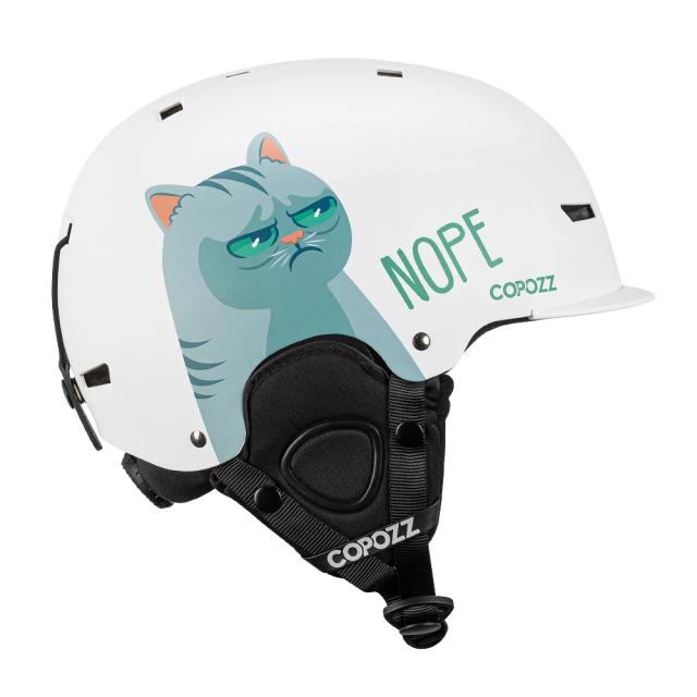 COPOZZ Capacete de Esqui Anti-impacto Meio Coberto Adulto e Crianças