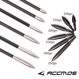 12 pçs broadheads pontas de seta pontos 100 150 200 250 300 350 rosca de grãos ponta de seta para od7.5mm eixo acessórios seta - Image 2