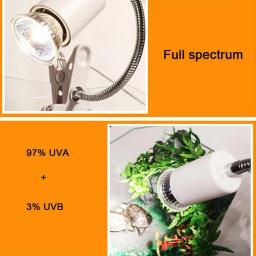220v/110v uvb 3.0 lâmpada réptil tartaruga basking lâmpadas uv lâmpada de aquecimento anfíbios lagartos controlador temperatura - Image 4