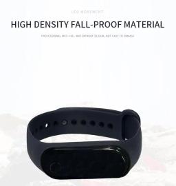 M4 movimento de toque mergulho natação fitness inteligente led pulseira mês dia exibição tempo números tela clara mostrar piscina rio relógio - Image 4
