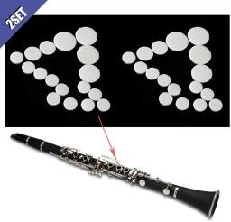 Comidox-Couro Clarinete Pads, Requintado Vento Acessórios Instrumento Substituição, 17pcs, Set - Image 2