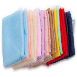 Tela macia de seda brilhante larga de 150cm da malha para o vestido de casamento manicure foto pano de fundo gaze tecido de renda de tule p153 - Image 1