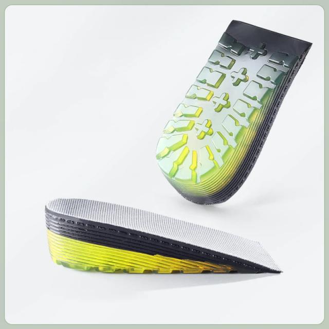 Palmilhas Invisíveis Aumentadoras de Altura em GEL Soft PU para Homens e Mulheres - Disponíveis em 1,5 cm, 2,5 cm e 3,5 cm