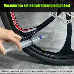 Mtb mountain road bicicleta tubeless selante injector kit reutilizável pneu de vácuo seringa líquida ciclismo ferramenta reparo acessórios - Image 2