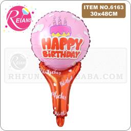 Balões da folha dos desenhos animados handheld flamingo festa de aniversário decorações fornecedores clapper vara brinquedos animais ballon brinquedo machado inflável - Image 5