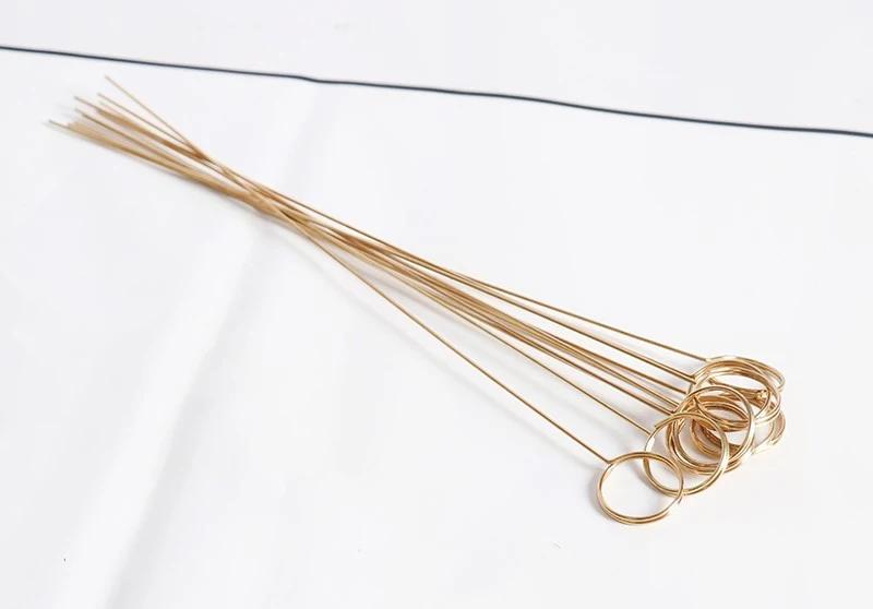 10 pçs flor metal bênção porta-cartão flores bolo presente buquê de flores caixa de bolo cartão vara embrulho diy adereços decoração clipes - Image 1