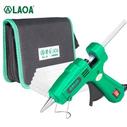 LAOA-Hot Melt pistola de cola elétrica, Mini Thermo Industrial, pistola térmica, temperatura, artesanato reparação, ferramenta DIY, 7mm cola varas, 25W - Image 1