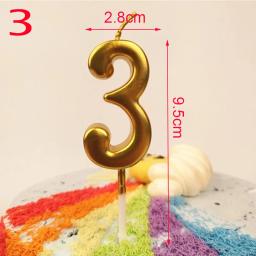 0-9 anos de vela do aniversário novas meninas crianças números de aniversário vela festa de aniversário velas do bolo livre de fumo para para fontes de festa do bolo - Image 2