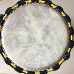 Pele De Tambor De Couro Real Amarelo, Pele De Tambor Cintura De Tambor, Superfície De Tambor Substituir O Tambor, 15-40cm, Djembe, Pele De Tambor - Image 4