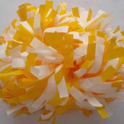 Cheerleader Pom Pom Poms, totalmente Shinny, 6 "Baton Handle, plástico laranja, compressão de cor personalizada, Video Show, 180g, 1 peça - Image 5