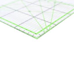 Transparente Quilting Costura Régua, Home Art Ferramenta De Corte, Tailor Craft, Medição Estacionária, Patchwork, DIY, 15x15 cm - Image 5