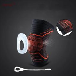 Joelheira acolchoada esportiva, suporte de joelheira para corrida, esportes, vôlei, basquete, proteção e segurança, joelheiras para ciclismo, 1 peça - Image 3