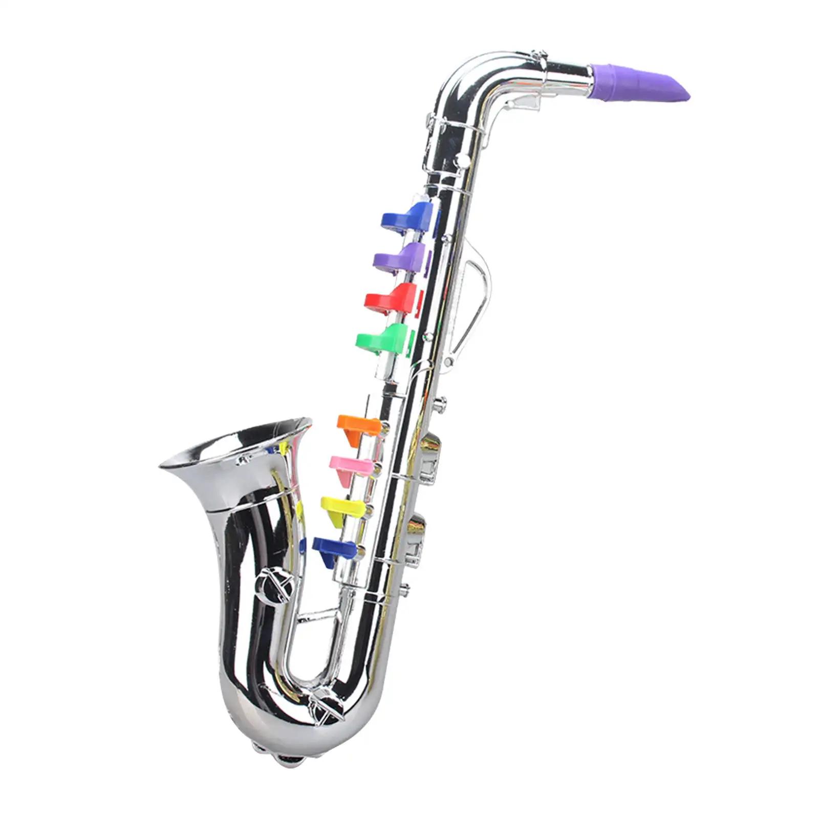 Saxofone mini 8 notas abs metal instrumentos de vento musical para presentes de festa idades 3 + crianças - Image 1