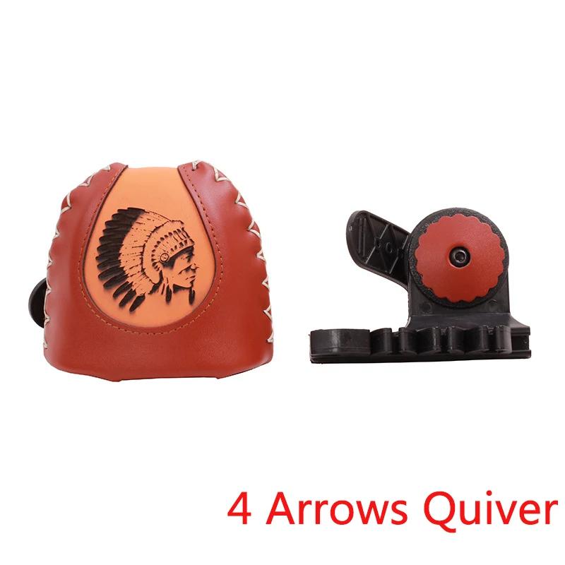 Tiro com arco flecha de couro aljava recurvo arco seta protecror saco de armazenamento para caça tiro americano recurvo arco longo acessório - Image 1