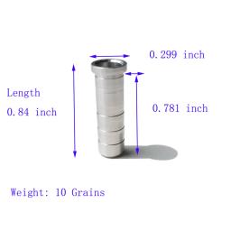 20 pçs/lote inserção flecha de caça Tiro Com Arco flecha de alumínio insert fit eixo ID 6.2 milímetros de alumínio de carbono flecha de fibra de vidro - Image 2
