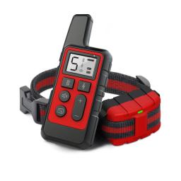 Coleira de treinamento para cães/controle remoto portátil, rolha de casca elétrica, dispositivo de treinamento para animais de estimação à prova d'água, com bipe de choque, 1 peça - Image 1