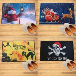 Cão personalizado Bem-vindo Mat, Capacho personalizado com o nome da foto do animal de estimação, Corredor Floor Mats, Home Decor Acessório - Image 5