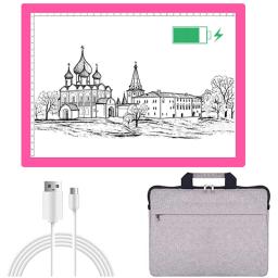 Placa de luz led ajustável com cinco níveis, caixa de luz a4 alimentada por bateria, proteção para os olhos, mais fácil para pintura com diamante - Image 1
