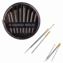 Agulhas de costura de mão grande olho, Agulhas bordadas para bordado de costura de colcha, DIY Tail Sewing Tool - Image 2