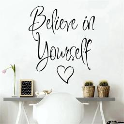 Frases Motivacionais Citações Palavras Adesivo De Parede, Decoração De Vinil Para Casa, Decoração Para A Escola, Empresa, Escritório, Sala De Estudo, Decalques De Parede - Image 2