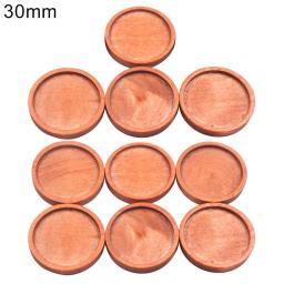 Rodada Lisa Fatia de madeira inacabada, Base inferior, DIY Madeira Artesanato Ornamentos, Escultura Scrapbooking Embellishments, 3 cm, 3,5 cm, 10Pcs - Image 1