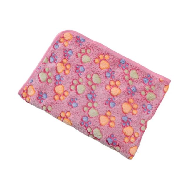 Tapete Antiderrapante Multi-Size para Cães com Design de Pegada, Cobertor Quente e Macio, Ideal para Treinamento e Uso Interior, Multicolorido